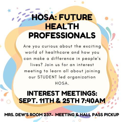  HOSA interest meeting
